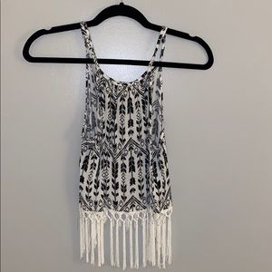Fringe tank top